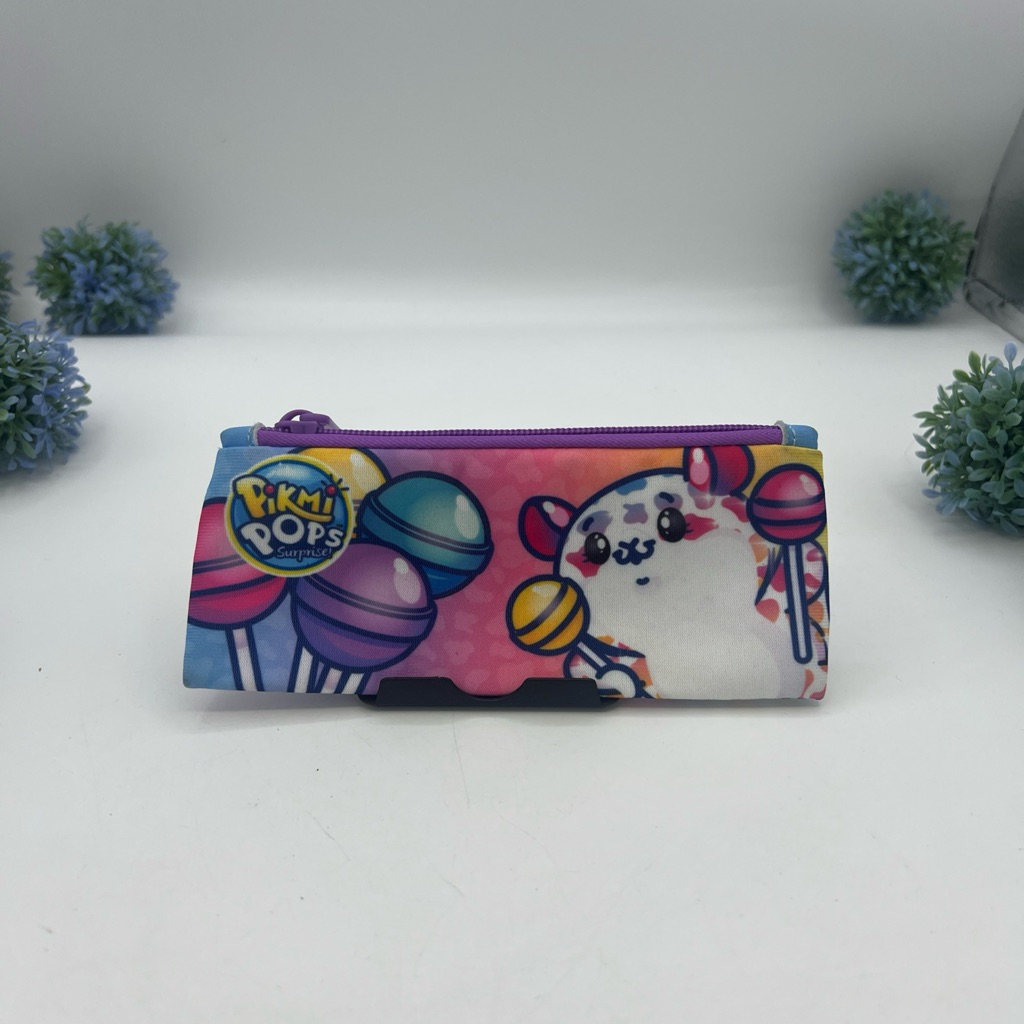Pikmi Pops Surprise Purple Pink Puppy Mouse Lollipop Zipper Coin Pouch 65 2017